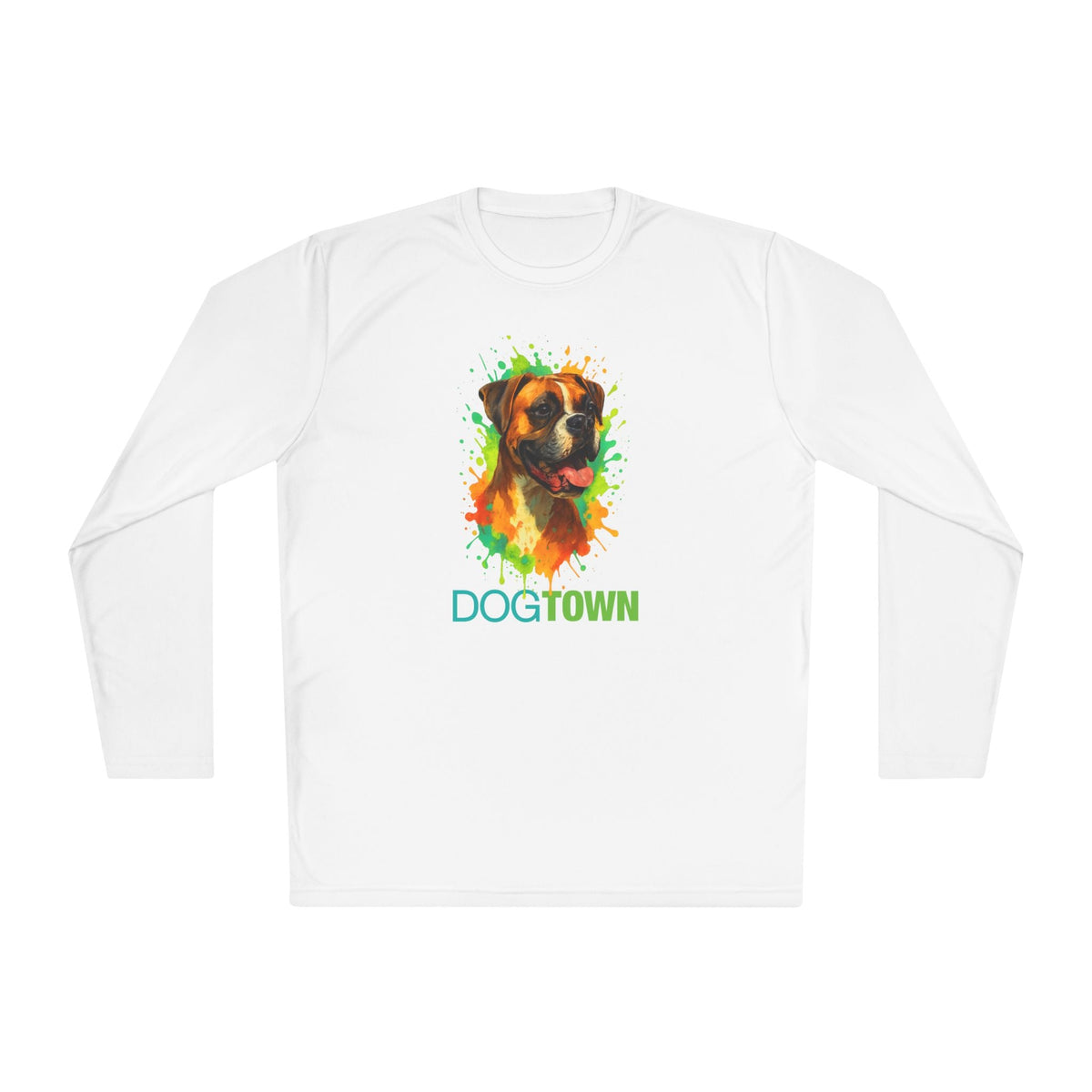 Dogtown Unisex Breed Collection Fawn Boxer Graphic Sport Long Sleeve Tee
