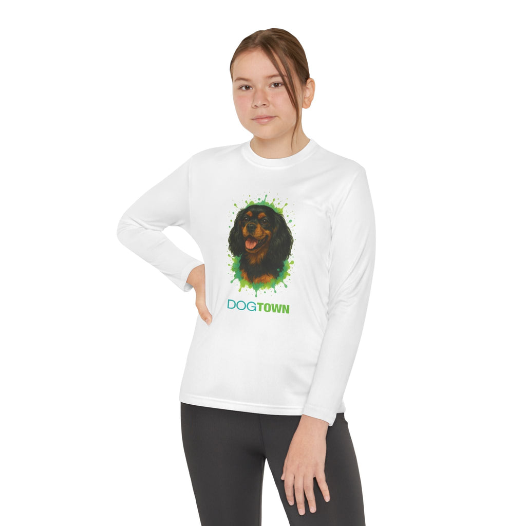 Kids Cavalier King Charles Spaniel Long Sleeve Tee