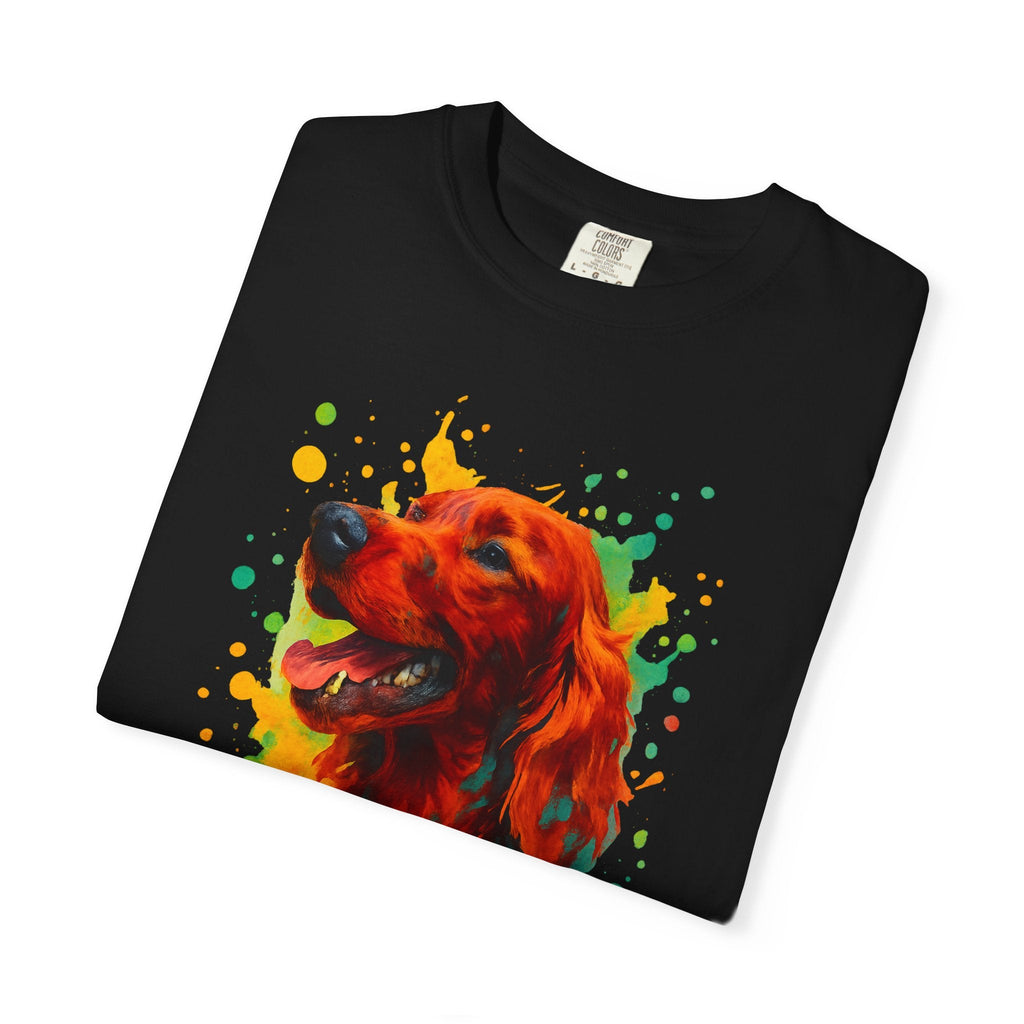 Dogtown Irish Setter Dog Portrait Graphic T-Shirt