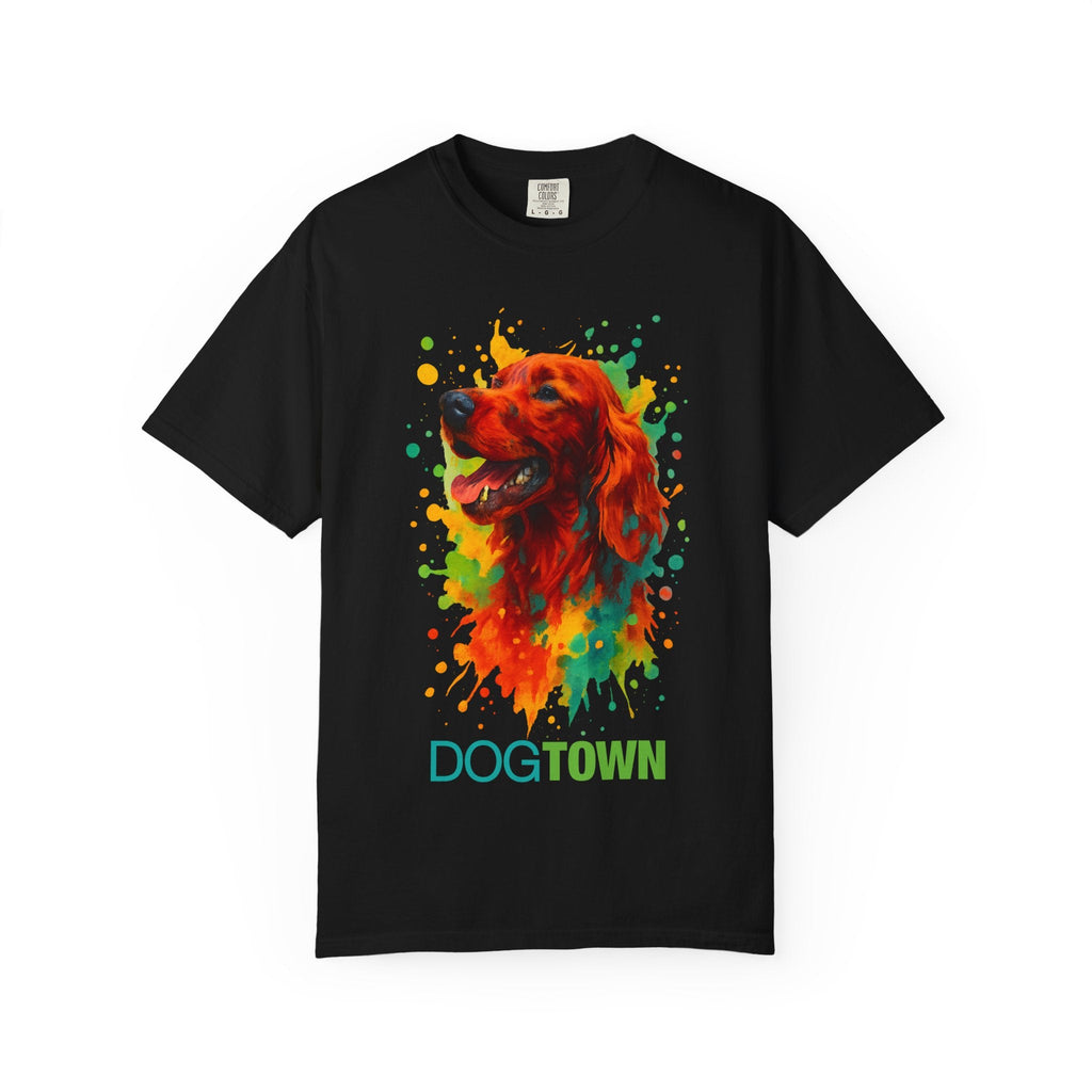 Dogtown Irish Setter Dog Portrait Graphic T-Shirt