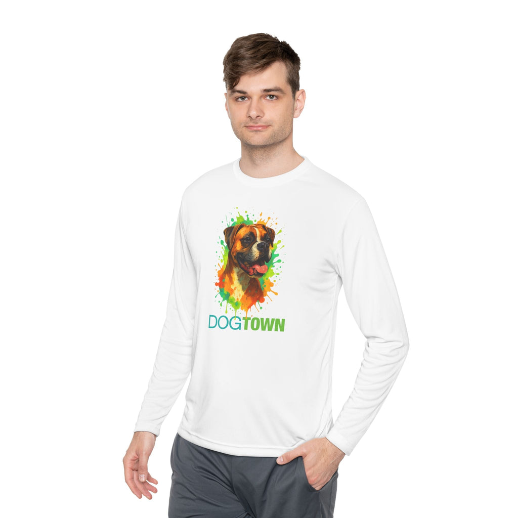 Dogtown Unisex Breed Collection Fawn Boxer Graphic Sport Long Sleeve Tee