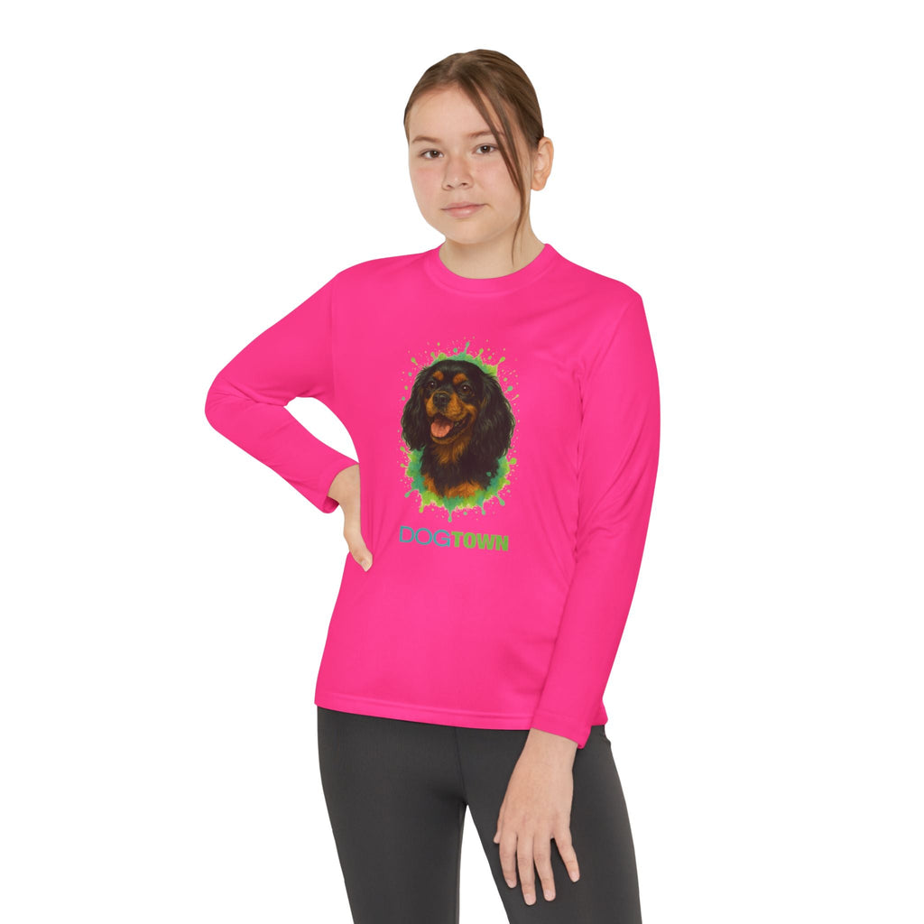 Kids Cavalier King Charles Spaniel Long Sleeve Tee