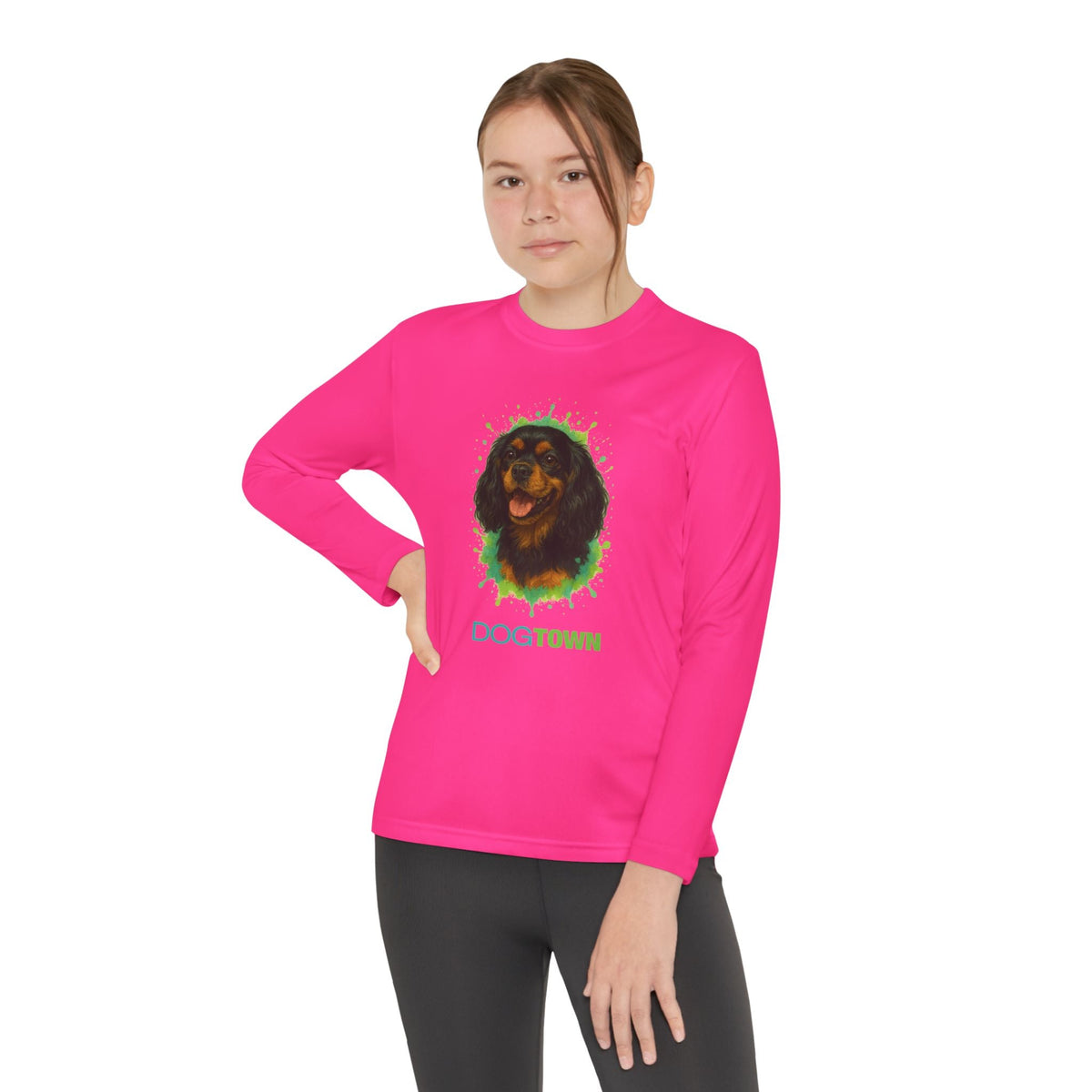 Kids Cavalier King Charles Spaniel Long Sleeve Tee