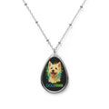 Dogtown Oval West Pendant Necklace Silver