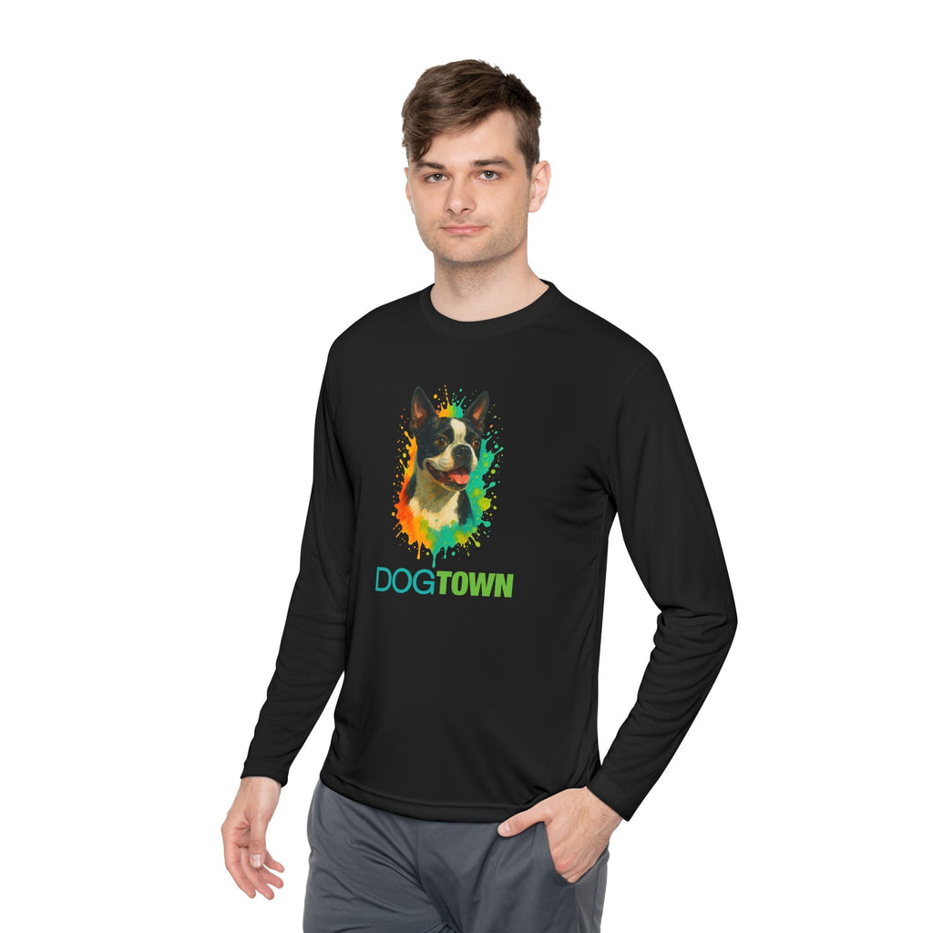 Dogtown Boston Terrier Dog Breed Sport Long Sleeve T-Shirt
