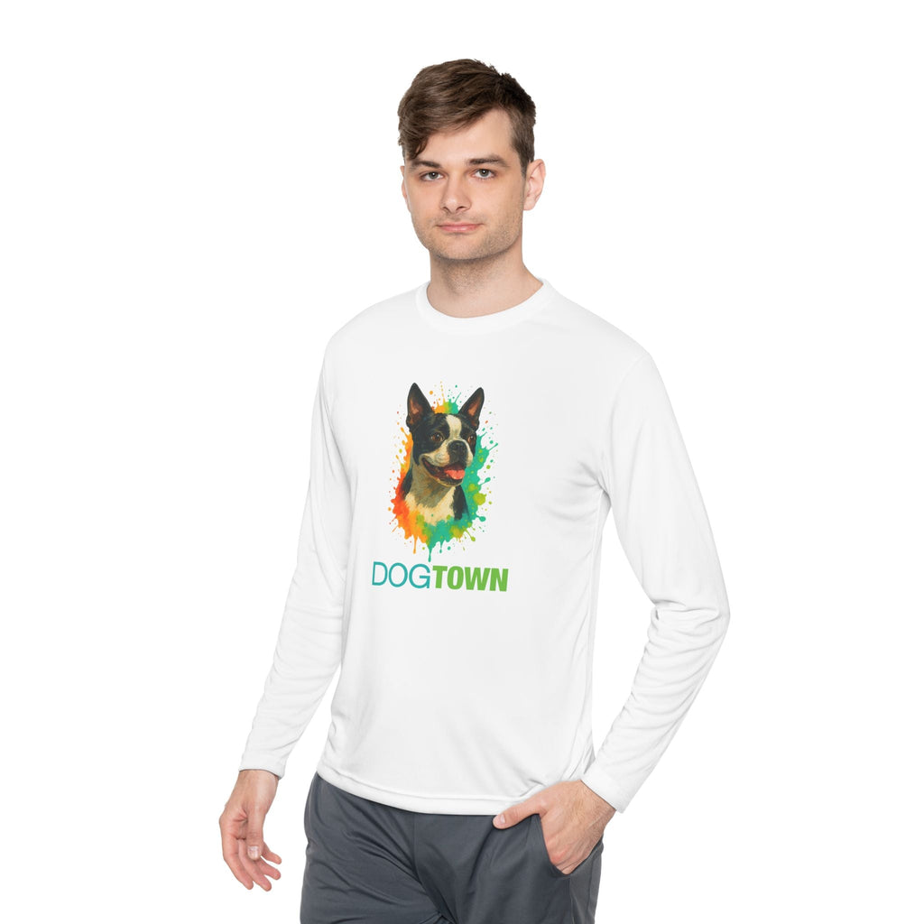 Dogtown Boston Terrier Dog Breed Sport Long Sleeve T-Shirt