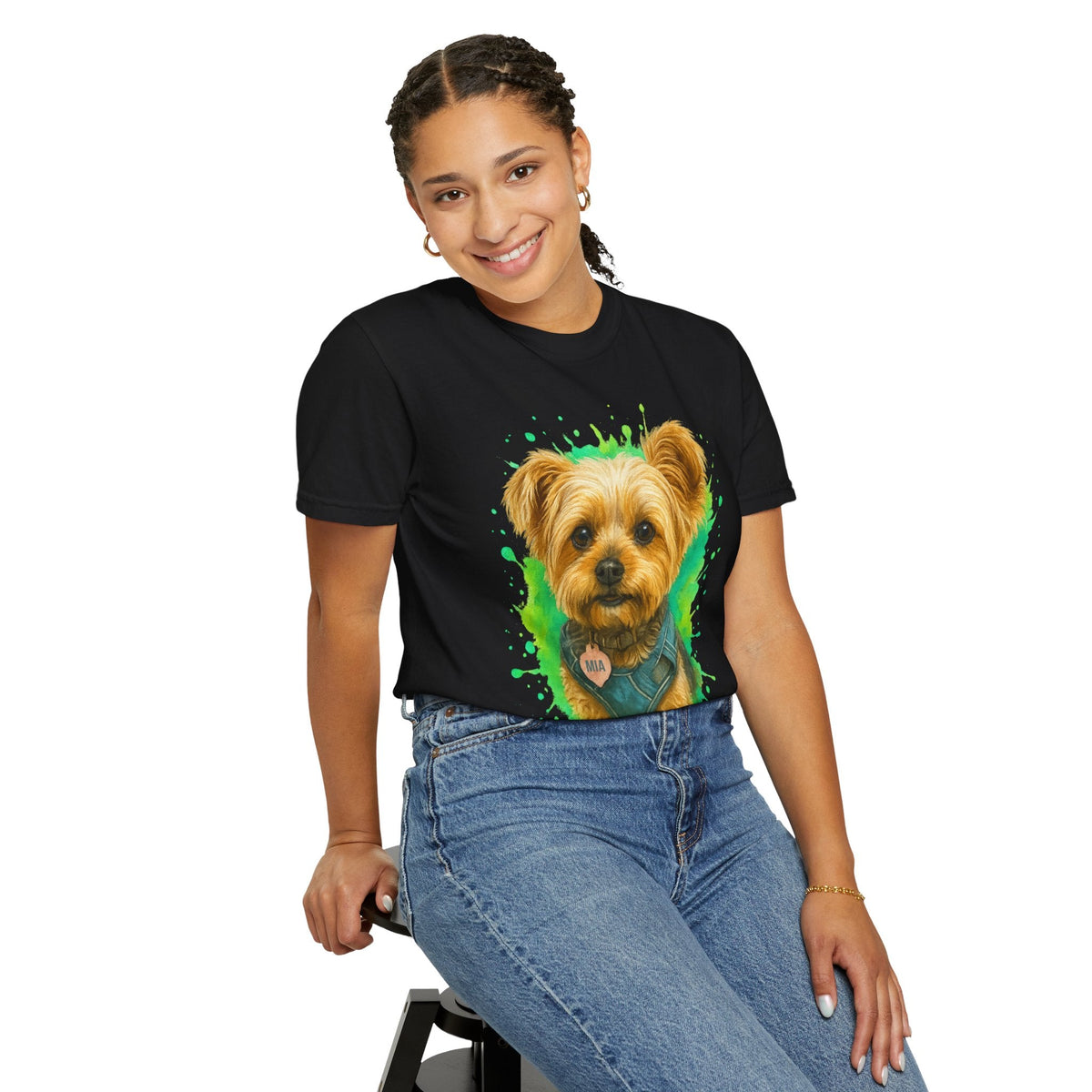 Dogtown Mia Dog Portrait Graphic T-Shirt