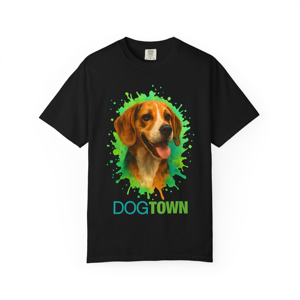 Dogtown Beagle Dog Portrait Graphic T-Shirt
