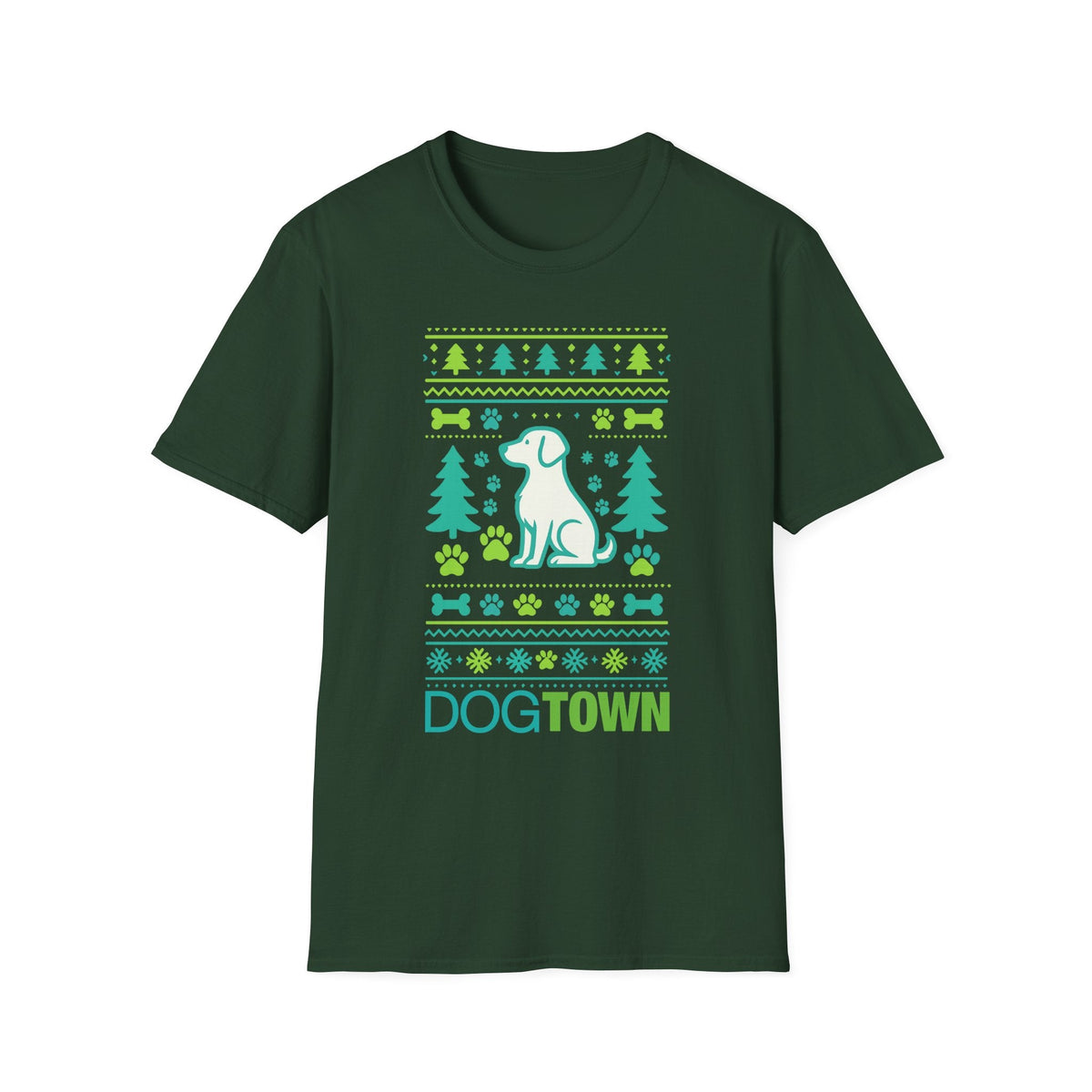 Dogtown Unisex Holiday Ugly 2025 Graphic T-Shirt