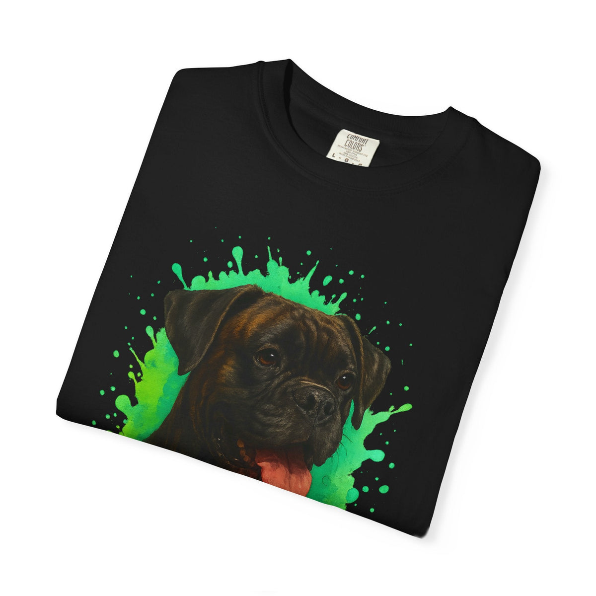 Dogtown Unisex Brindle Boxer Dog Graphic T-Shirt