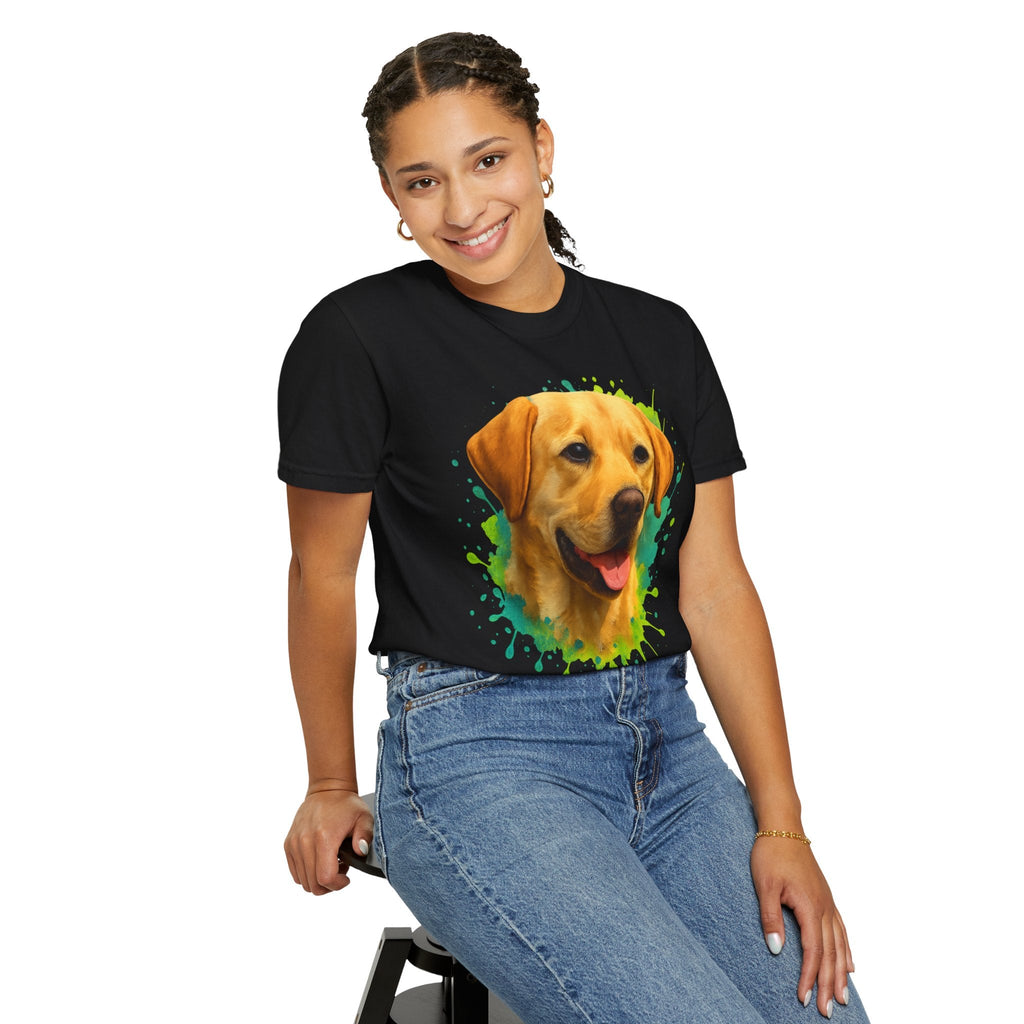 Dogtown Yellow Lab Portrait Graphic T-Shirt