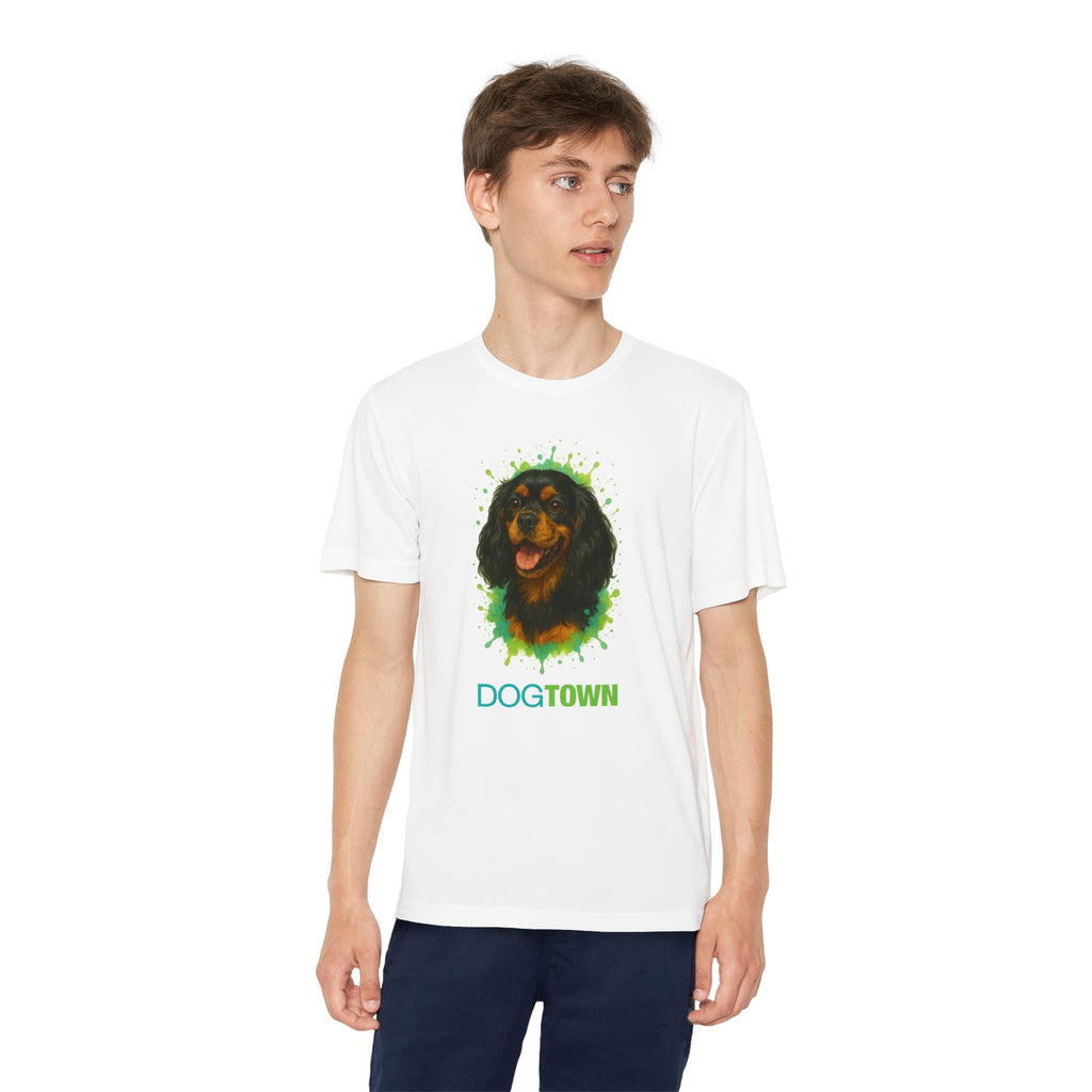 Kids Cavalier King Charles Spaniel Polyester Short Sleeve Tee