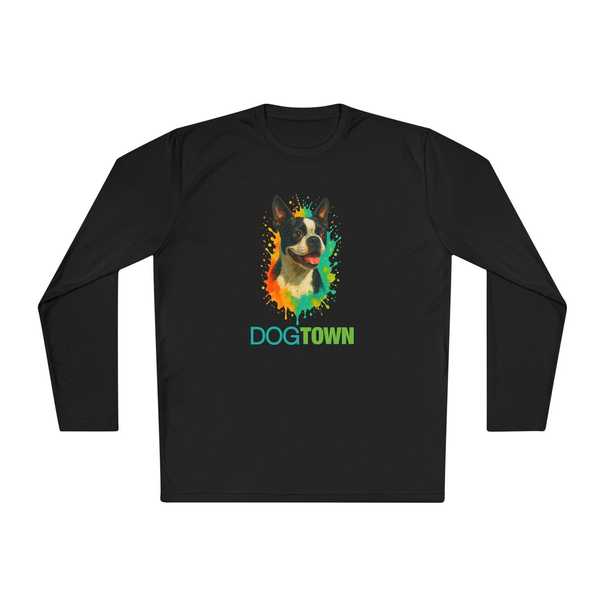 Dogtown Boston Terrier Dog Breed Sport Long Sleeve T-Shirt