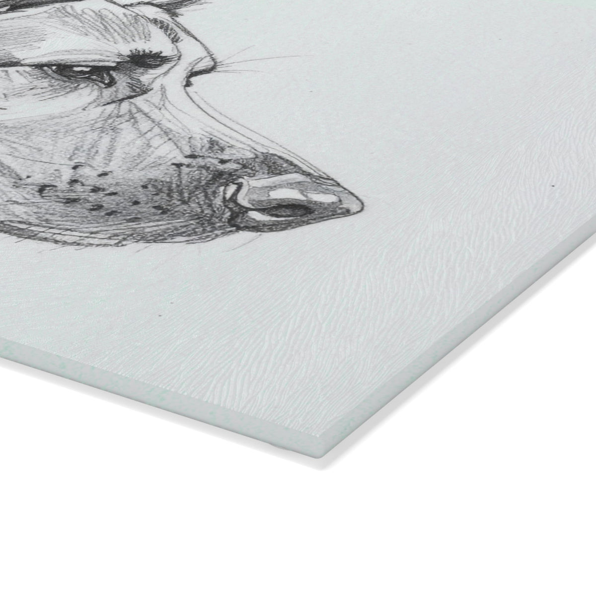 Dogtown German Shepherd Dog Portrait Glass Cutting Board