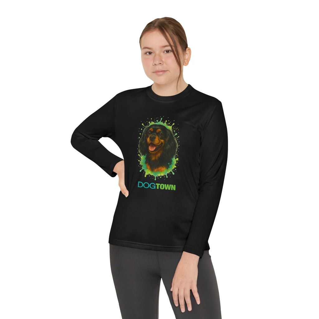 Kids Cavalier King Charles Spaniel Long Sleeve Tee