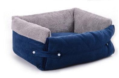 Dog Hugs Cat Luxury Plush Convertible Pet Bed Blanket Nest