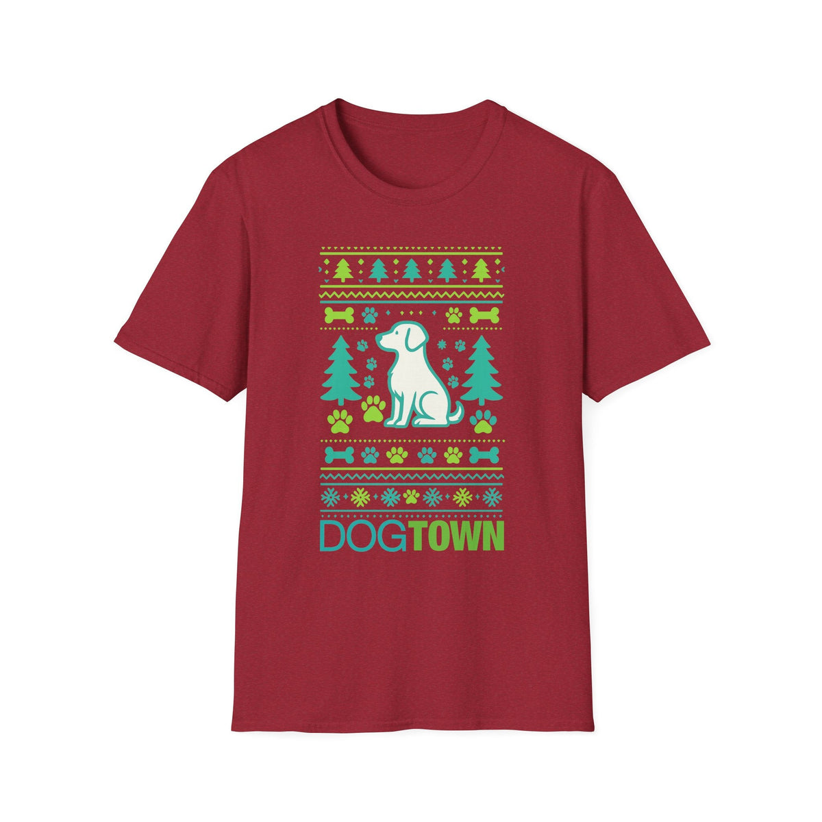 Dogtown Unisex Holiday Ugly 2025 Graphic T-Shirt