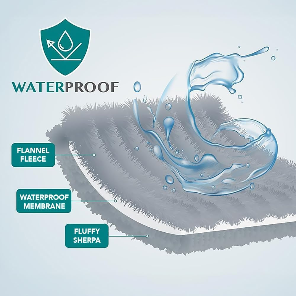 Waterproof Dog Blanket 90x90 In