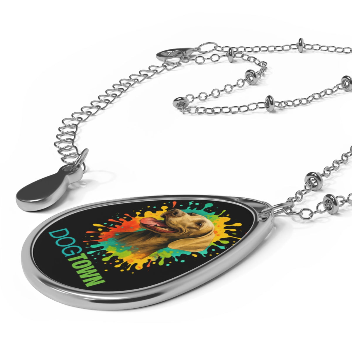Dogtown Oval Weimaraner Pendant Necklace