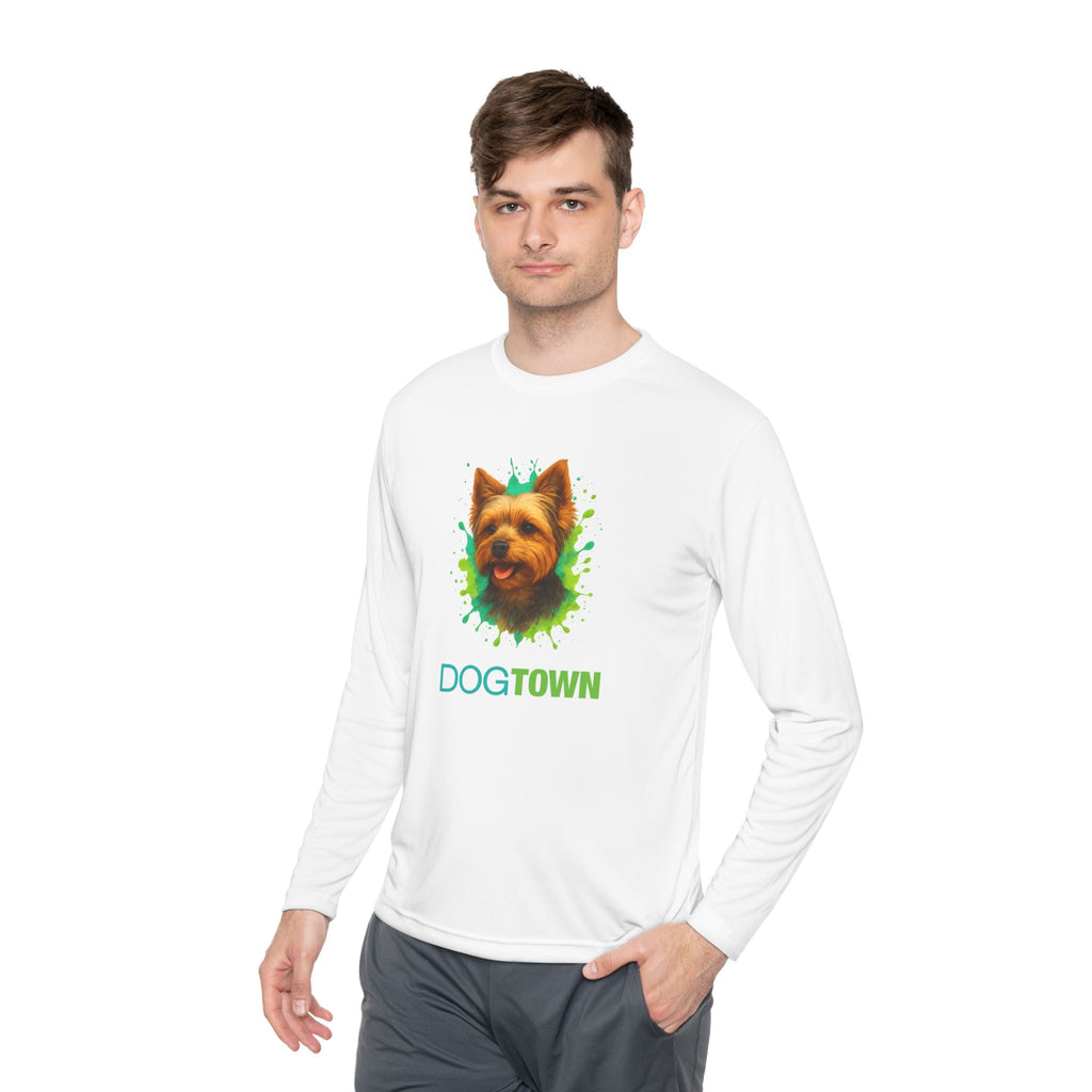 Dogtown Yorkie Dog Breed Sport Long Sleeve T-Shirt