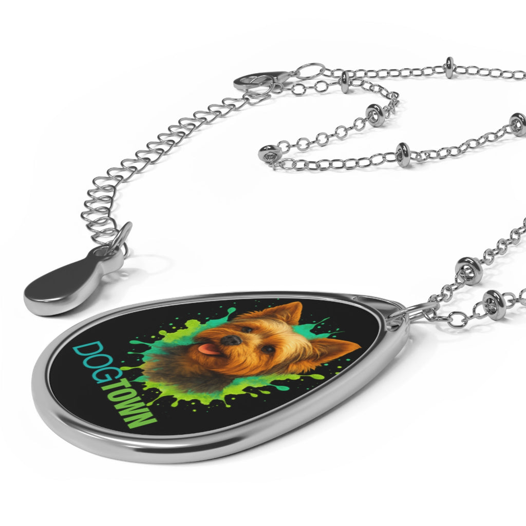 Dogtown Oval York Pendant Necklace Silver
