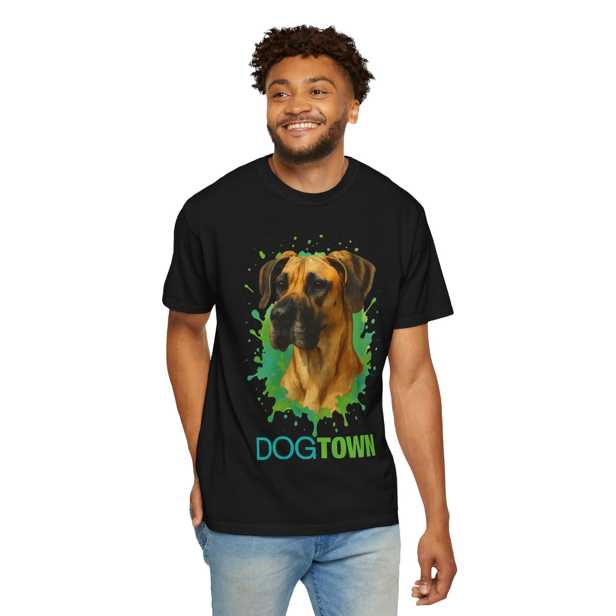 Dogtown Unisex Breed Collection Great Dane Fawn Graphic T-Shirt