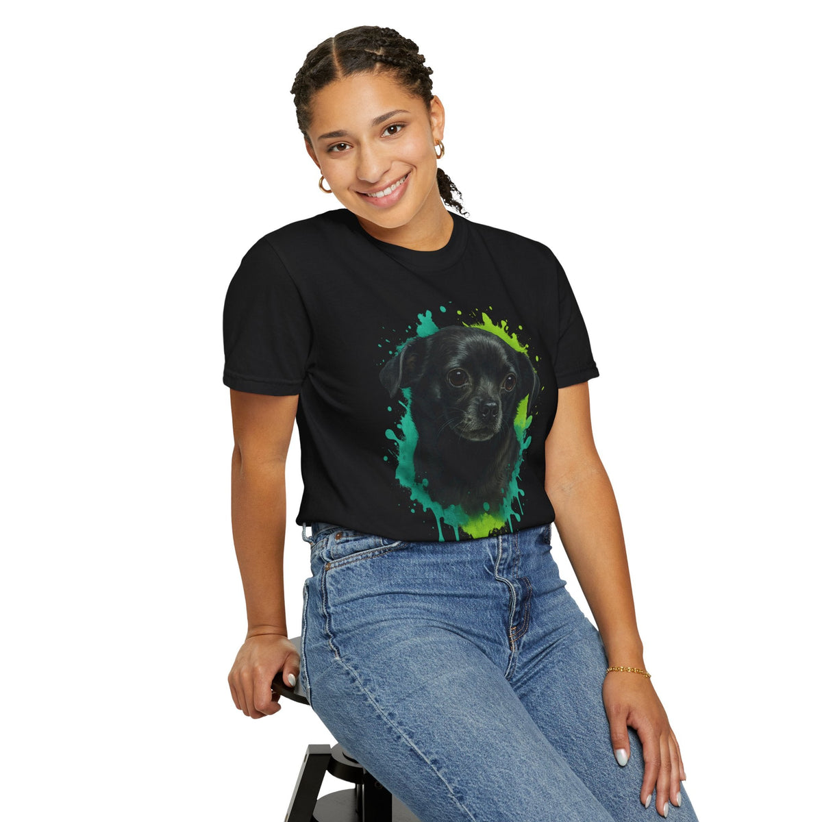 Dogtown Chihuahua Portrait Graphic T-Shirt