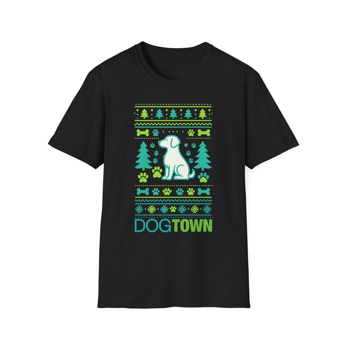 Dogtown Unisex Holiday Ugly 2025 Graphic T-Shirt