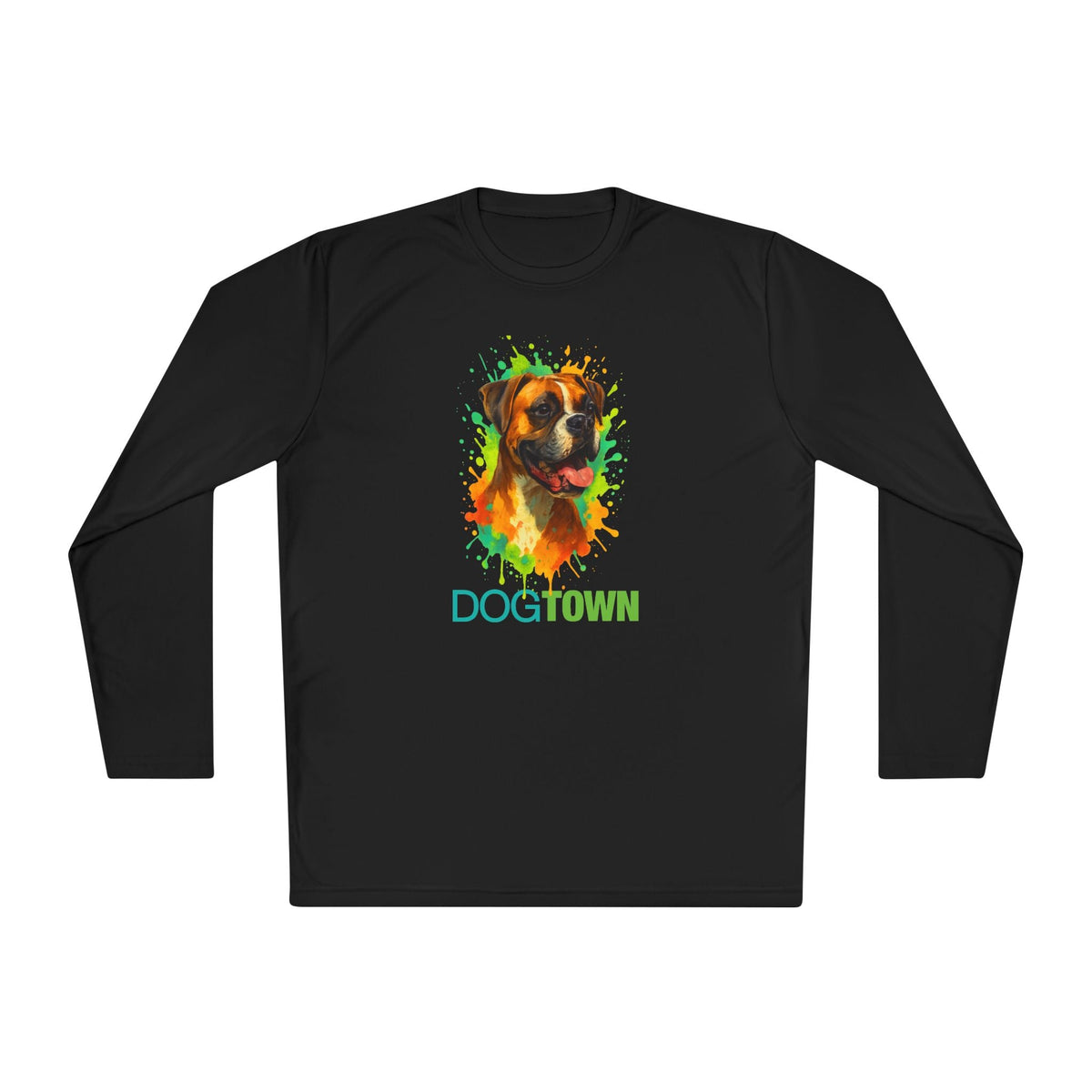 Dogtown Unisex Breed Collection Fawn Boxer Graphic Sport Long Sleeve Tee