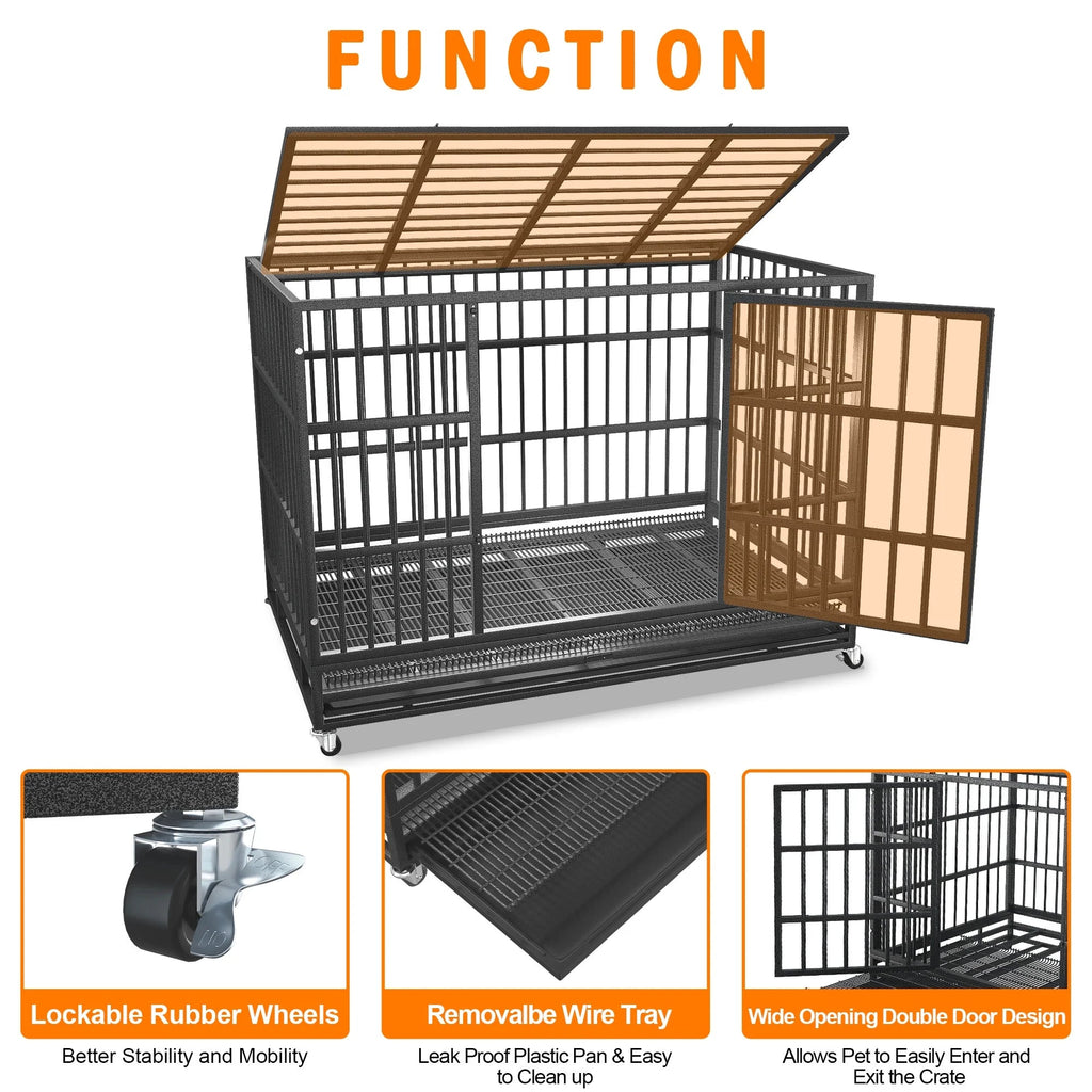 Heavy Duty Dog Crate for Large Dog