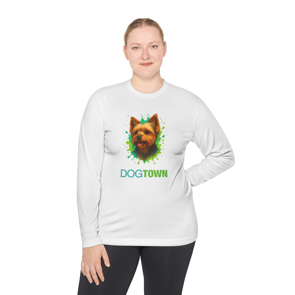 Dogtown Yorkie Dog Breed Sport Long Sleeve T-Shirt