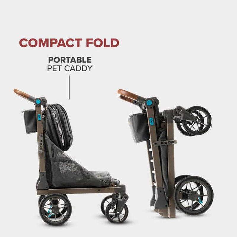 Dogtown Gear Foldable Pet Cart Stroller Charcoal