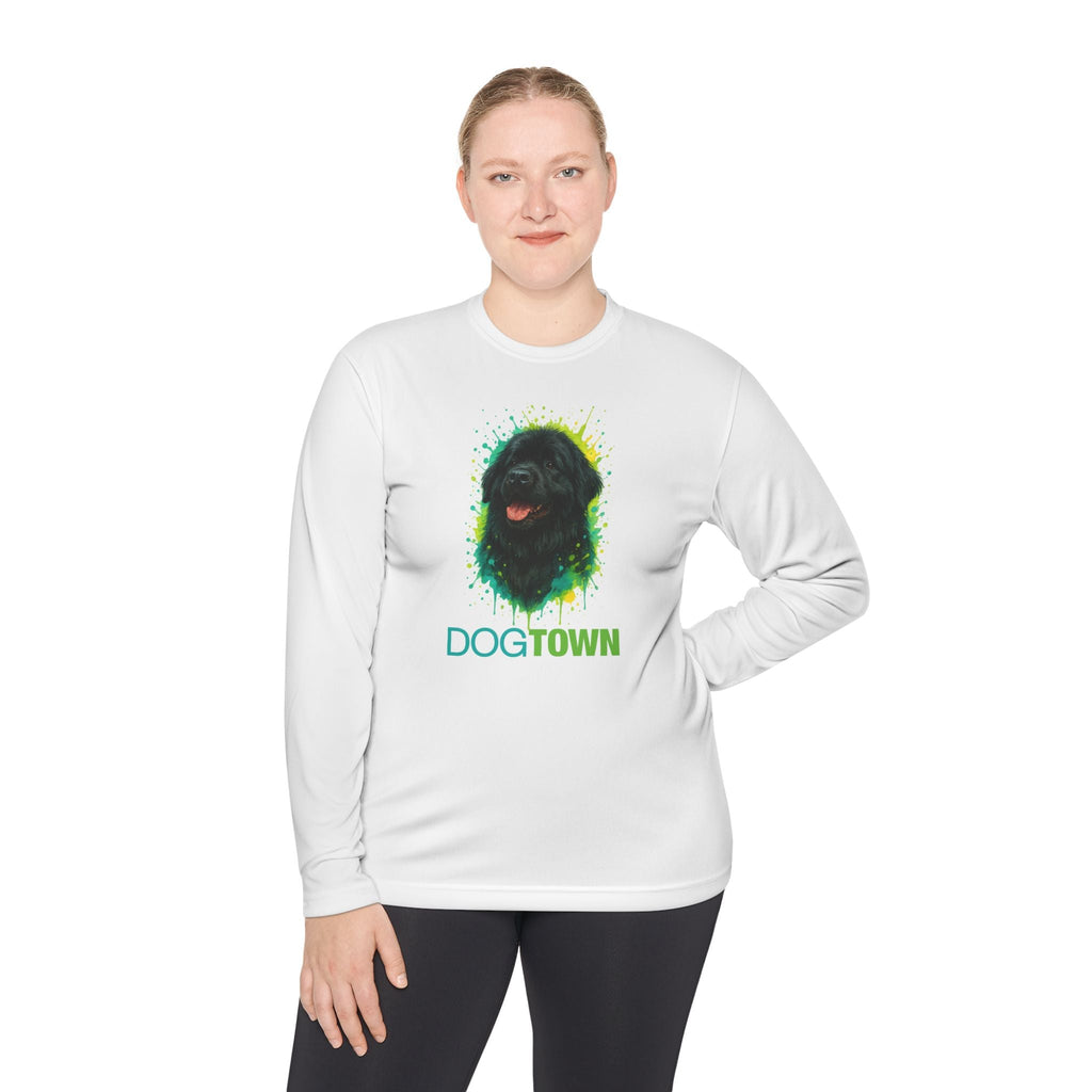 Dogtown Newfie Dog Breed Sport Long Sleeve T-Shirt