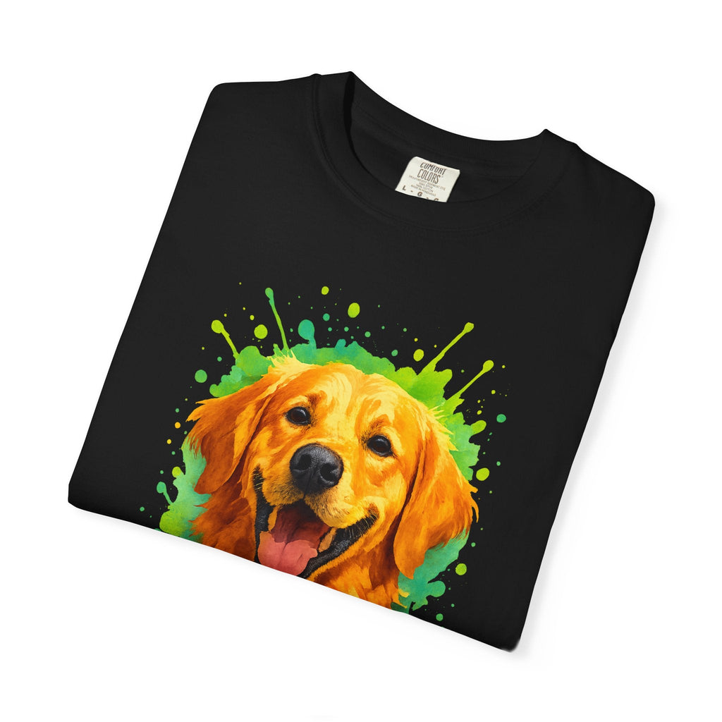 Dogtown Golden Retriever Dog Portrait Graphic T-Shirt
