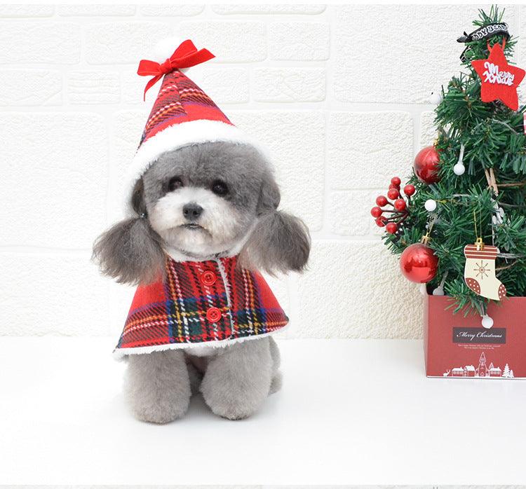 Festive Knitted Turtleneck Dog Sweater Coat