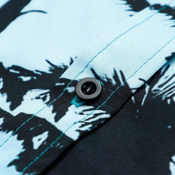 Men's Custom Floral Hawaiian Shirt With Dog Face