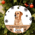 Personalized Memorial Dog Photo Christmas Ornament