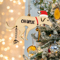 Personalized Funny Pooping Pooches Dog Christmas Ornament