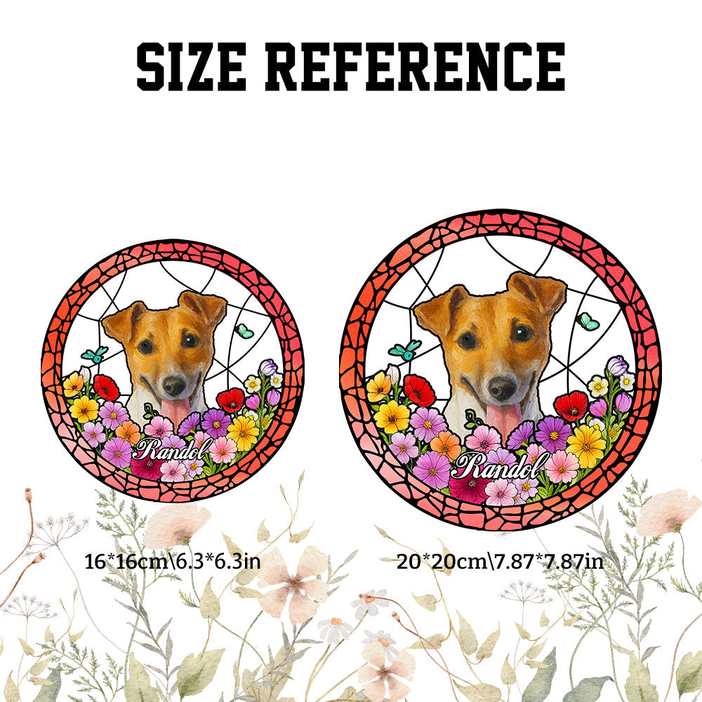 Personalized Pet Keepsake Memorial Stained Glass Suncatcher