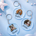 Custom Dog Breed Name Acrylic Keychain Keyring
