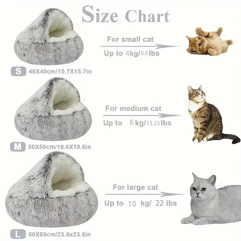Dogtown Gear Soft Plush Pet Bed Nest With Cover