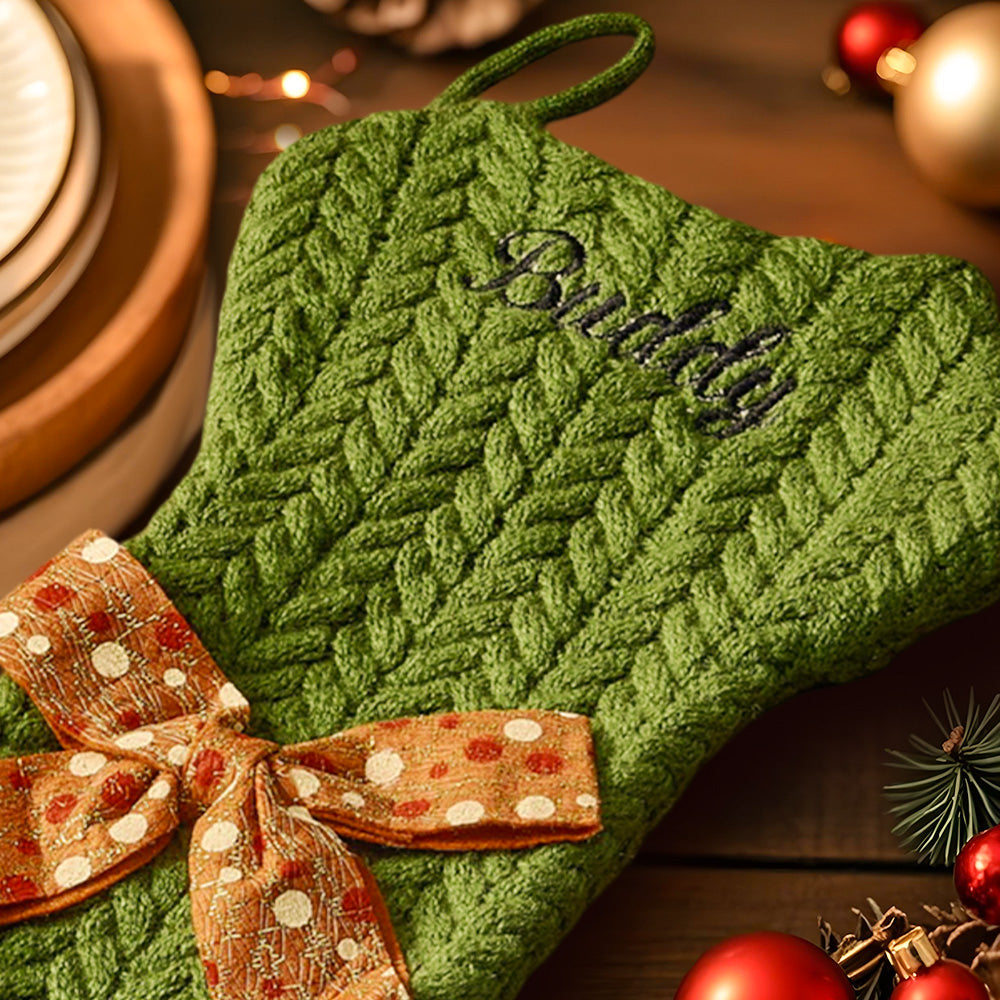 Personalized Dog Bone Christmas Stockings